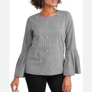 time and tru peplum top